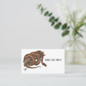 Reptiles Boa Constrictor Carte de visite de serpen (Debout devant)