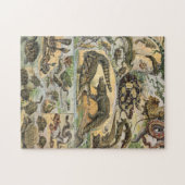 Reptiles Illustration By Adolphe Millot Legpuzzel (Horizontaal)