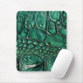 Reptiliaans chique smaragd ontwerp muismat (Met muis)