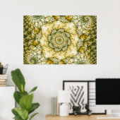 Reptilian - Fractal Art Poster (Thuiskantoor)