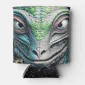 Reptilian Lizard Man buitenaards wezen Blikjeskoeler (Voorkant)