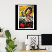 Reptilicus Monster film Poster (Thuiskantoor)