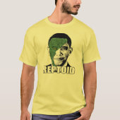 Reptoid Obama T-shirt (Voorkant)