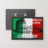 Repubblica Italiana Colosseum Button (Voorkant / Achterkant)