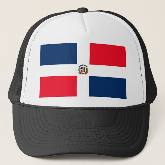 Republica Dominicana Hat, Baseball Dad Cap flag Trucker Pet (Voorkant)