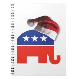 Republicaan-olifant-XMAS Notitieboek