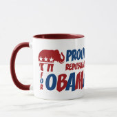 Républicain fier pour la tasse de sonnerie d'Obama (Gauche)