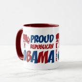 Républicain fier pour la tasse de sonnerie d'Obama (Devant gauche)