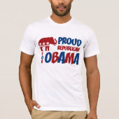 Républicain fier pour le T-shirt d'Obama (Devant)