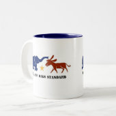 RÉPUBLICAIN STANDARD DE TASSE DE CAFÉ DE DOUBLES (Devant gauche)