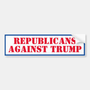 Républicains contre Trump Bumper Sticker