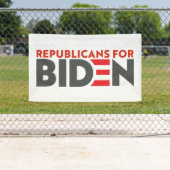 Républicains pour la bannière du président Joe Bid (En situation)