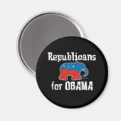 Républicains pour les Magnets d'Obama (Recto/Verso)