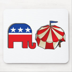 Republican Circus Elephant and Tent Muismat