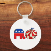 Republican Circus Elephant Sleutelhanger (Voorkant)