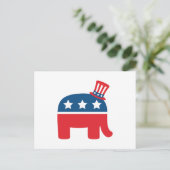 Republican Elephant Briefkaart (Staand voorkant)