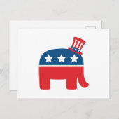 Republican Elephant Briefkaart (Voorkant / Achterkant)