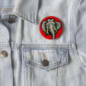 Republican Elephant Button (In situ)