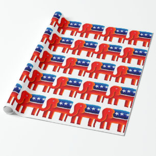 Republican Elephant Cadeaupapier