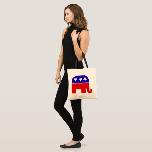 Republican Elephant Canvas tas (Voorkant (model))
