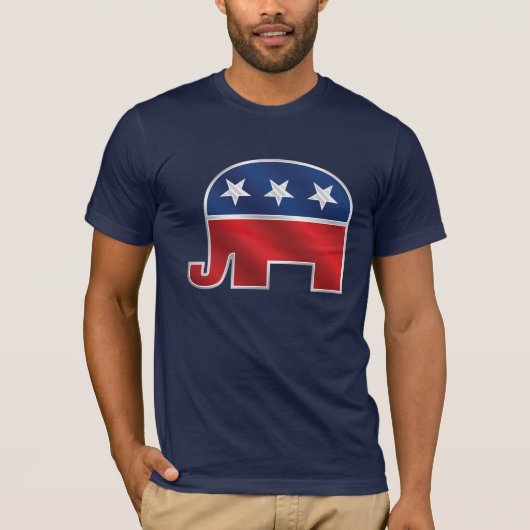 Republican Elephant Dark T-Shirt (Voorkant)