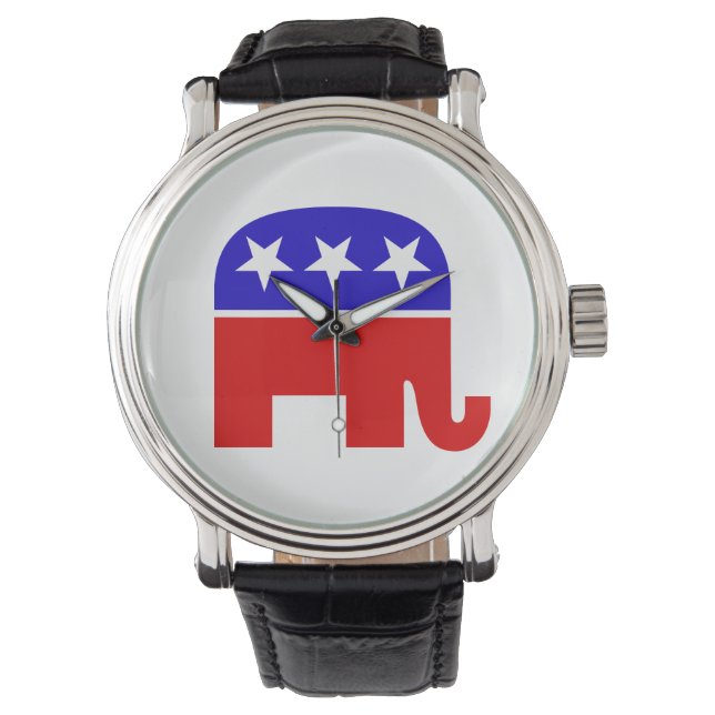 Republican Elephant Horloge (Voorkant)