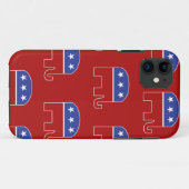 Republican Elephant IPhone Case (Achterkant (horizontaal))