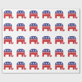 Republican Elephant Logo Cadeaupapier (Vlak)