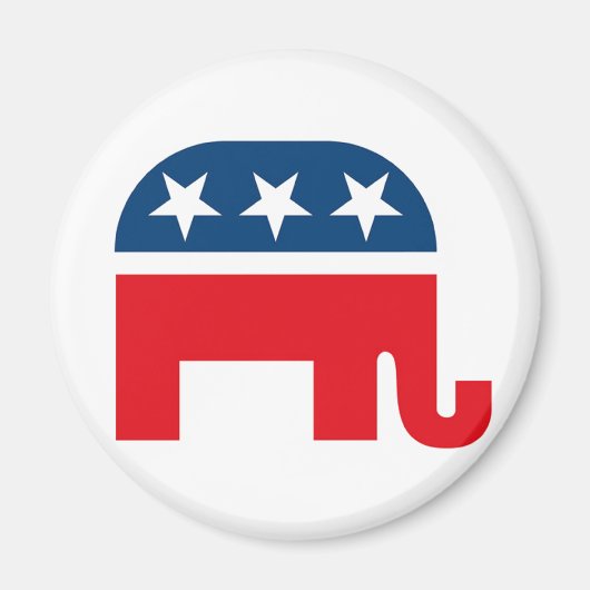 Republican Elephant Magneet (Voorkant)