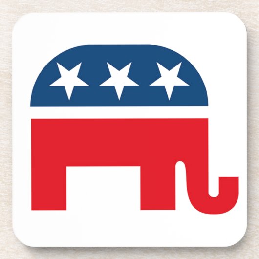 Republican Elephant Onderzetter (Voorkant)