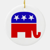 Republican Elephant Ornament (Achterkant)