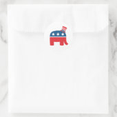 Republican Elephant Ronde Sticker (Tas)