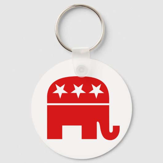 Republican Elephant Sleutelhanger (Voorkant)