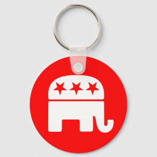 Republican Elephant Sleutelhanger