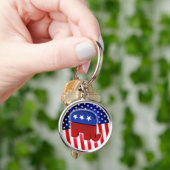 Republican Elephant Sleutelhanger (Hand)