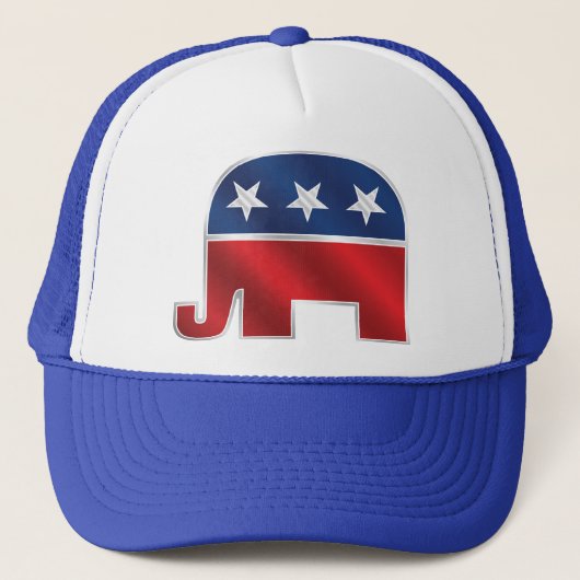 Republican Elephant Trucker Hat Trucker Pet (Voorkant)