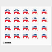 Republican Elephant Vierkante Sticker (Vel)