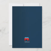 Republican Fundraising Invitations Kaart (Achterkant)