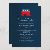 Republican Fundraising Invitations Kaart (Voorkant / Achterkant)