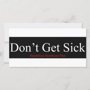 Republican Healthcare Plan - Niet ziek worden