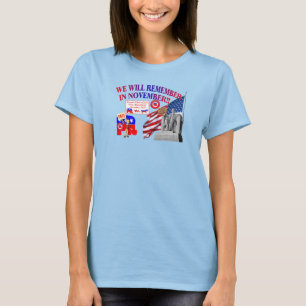 Republican herinnert zich in november anti-ObamaCa T-shirt