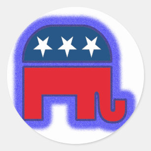 Republican Logo.tif Ronde Sticker