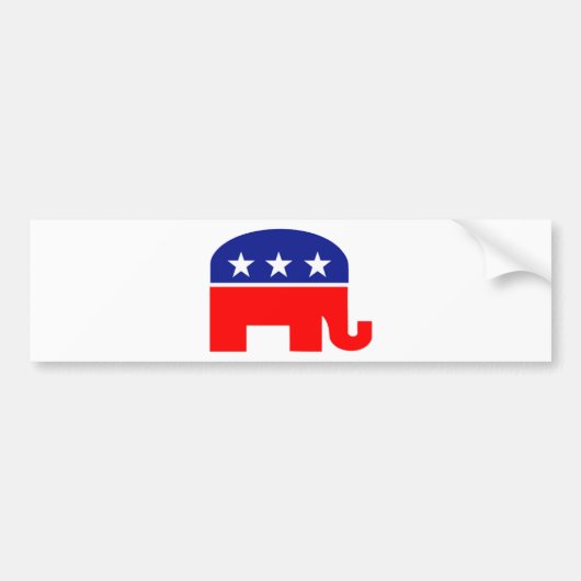 republican olifant bumpersticker (Voorkant)