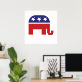 Republican Original Elephant Poster (Thuiskantoor)