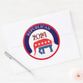 Republican Party 2024 Classic Round Sticker (Envelop)