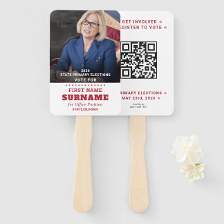 Republican Party Campaign Personalized QR & Photo Handwaaier
