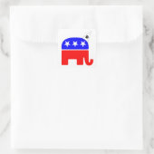 Republican Party Logo Dunce Vierkante Sticker (Tas)
