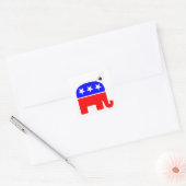 Republican Party Logo Dunce Vierkante Sticker (Envelop)