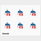 Republican Polo Ronde Sticker (Vel)