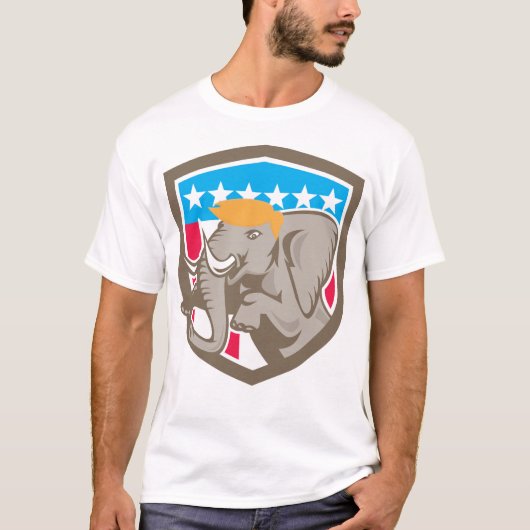 Republican Trump Elephant T-shirt (Voorkant)